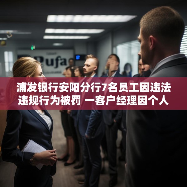 浦发银行安阳分行7名员工因违法违规行为被罚 一客户经理因个人消费贷款管理不到位被禁业5年