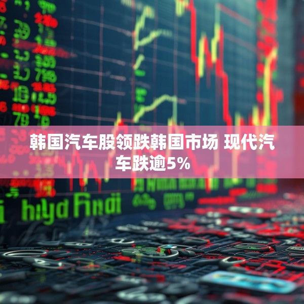 韩国汽车股领跌韩国市场 现代汽车跌逾5%