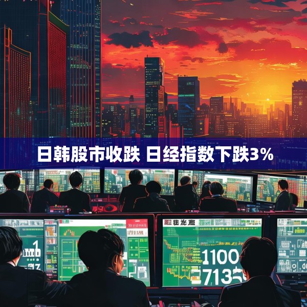 日韩股市收跌 日经指数下跌3%