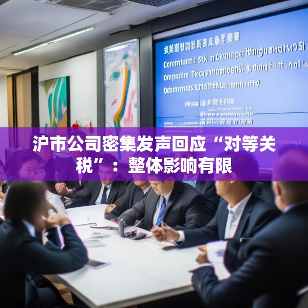 沪市公司密集发声回应“对等关税”：整体影响有限