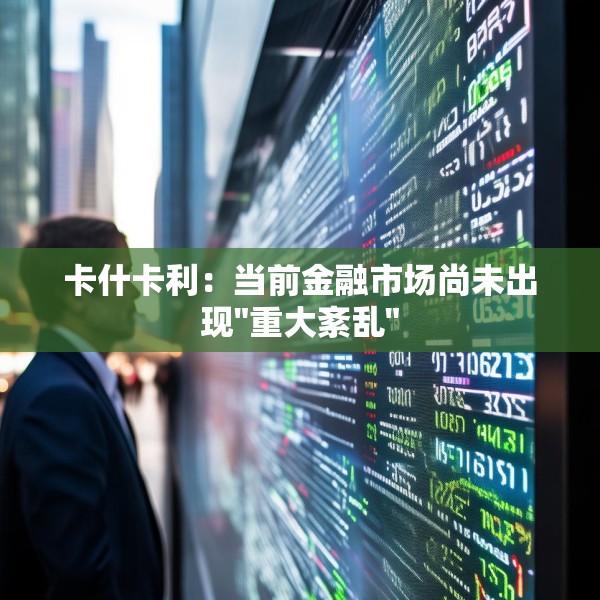 卡什卡利：当前金融市场尚未出现