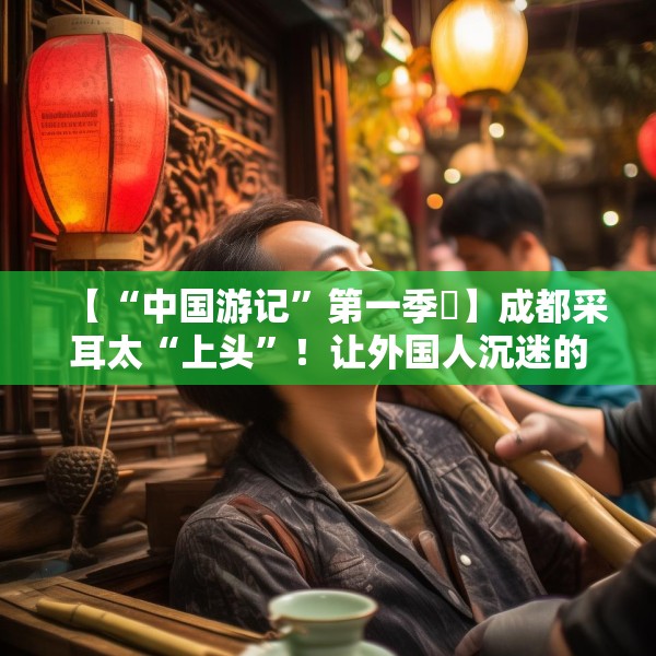【“中国游记”第一季㉒】成都采耳太“上头”！让外国人沉迷的中式耳道SPA有多爽？