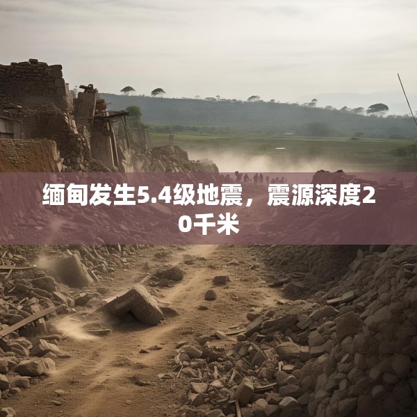 缅甸发生5.4级地震，震源深度20千米