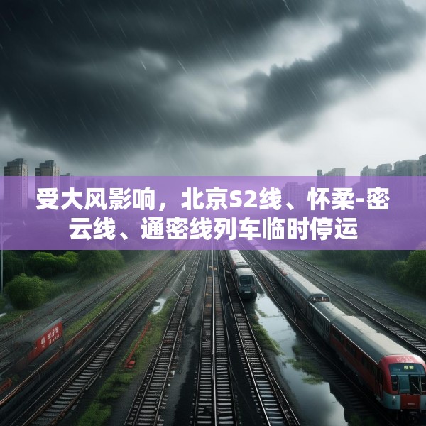 受大风影响，北京S2线、怀柔-密云线、通密线列车临时停运