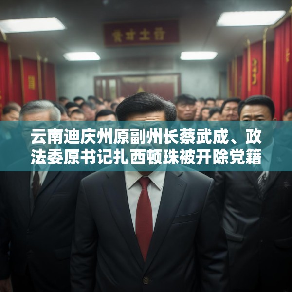 云南迪庆州原副州长蔡武成、政法委原书记扎西顿珠被开除党籍