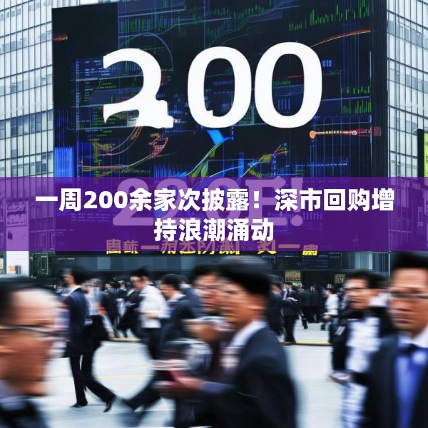 一周200余家次披露！深市回购增持浪潮涌动