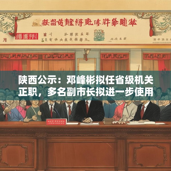 陕西公示：邓峰彬拟任省级机关正职，多名副市长拟进一步使用