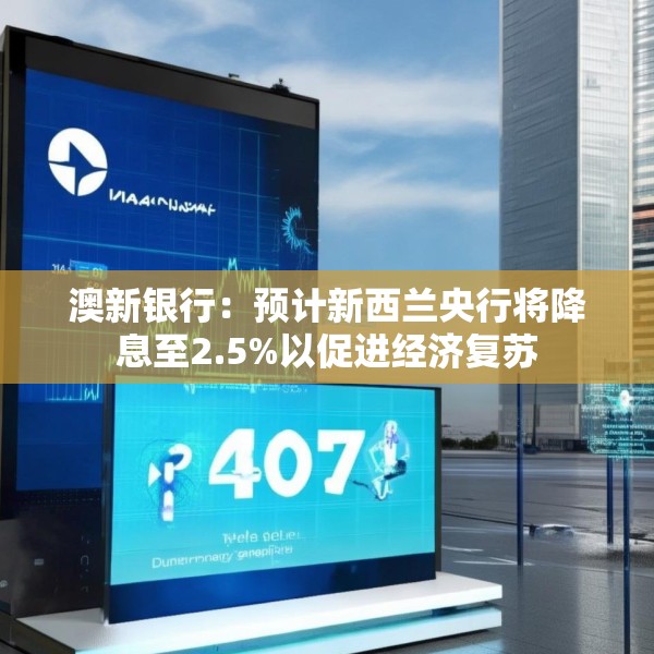 澳新银行：预计新西兰央行将降息至2.5%以促进经济复苏