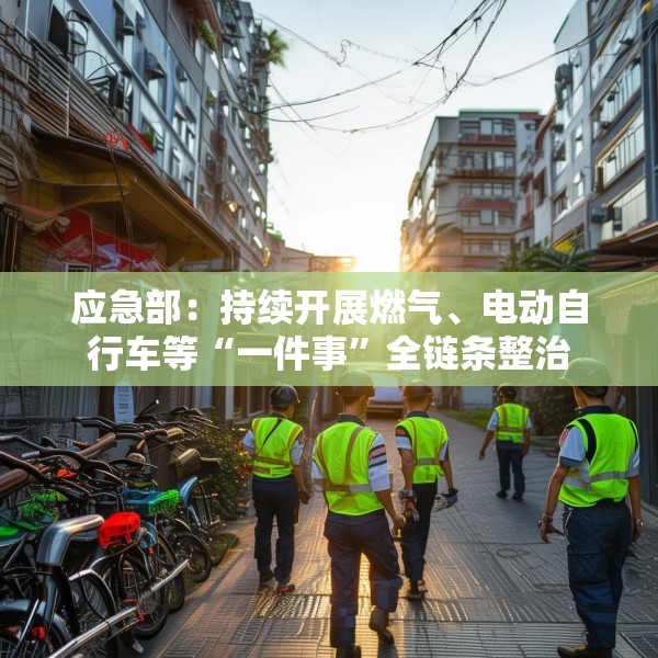 应急部：持续开展燃气、电动自行车等“一件事”全链条整治