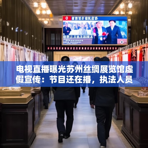 电视直播曝光苏州丝绸展览馆虚假宣传：节目还在播，执法人员已到场查处