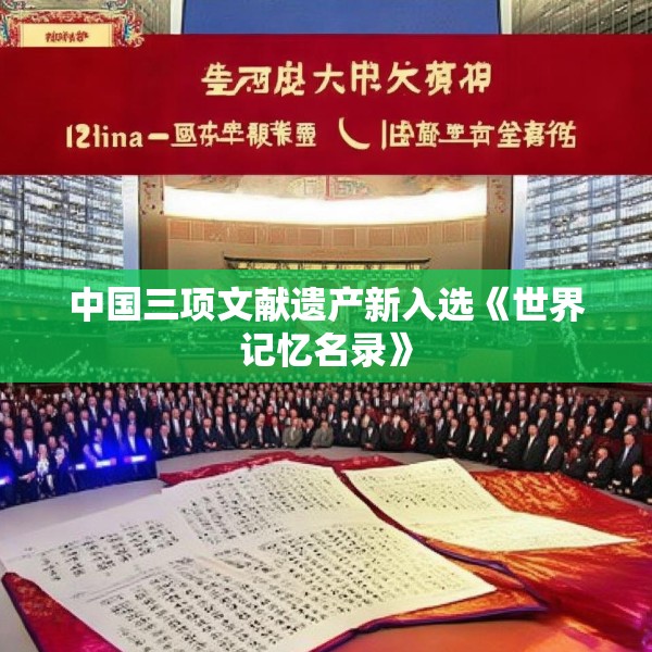 中国三项文献遗产新入选《世界记忆名录》