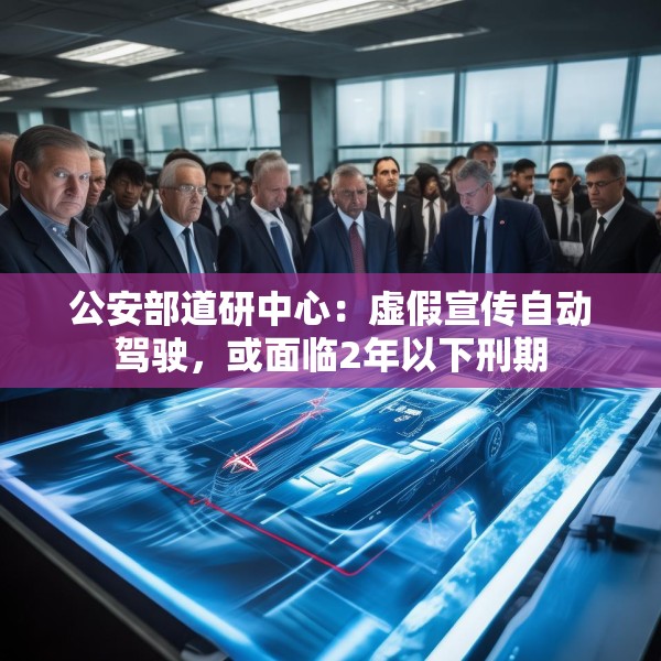 公安部道研中心：虚假宣传自动驾驶，或面临2年以下刑期