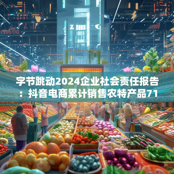 字节跳动2024企业社会责任报告：抖音电商累计销售农特产品71亿单