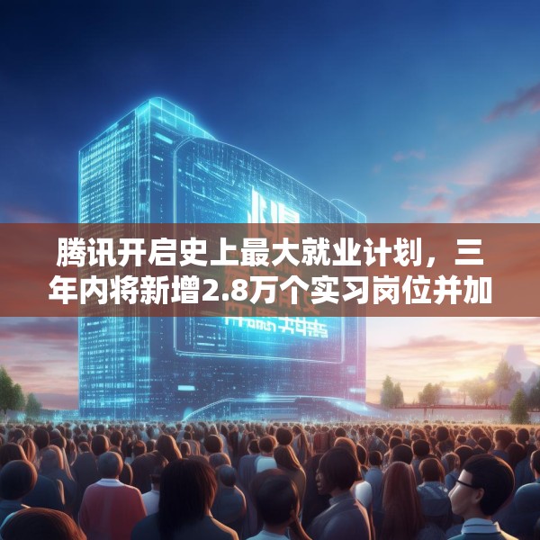 腾讯开启史上最大就业计划，三年内将新增2.8万个实习岗位并加大转化录用