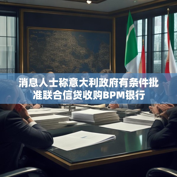消息人士称意大利政府有条件批准联合信贷收购BPM银行