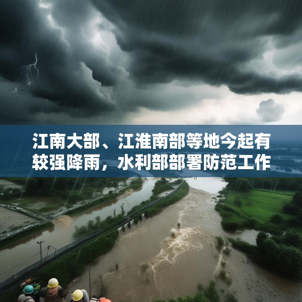 江南大部、江淮南部等地今起有较强降雨，水利部部署防范工作