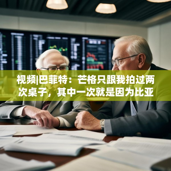 视频|巴菲特：芒格只跟我拍过两次桌子，其中一次就是因为比亚迪
