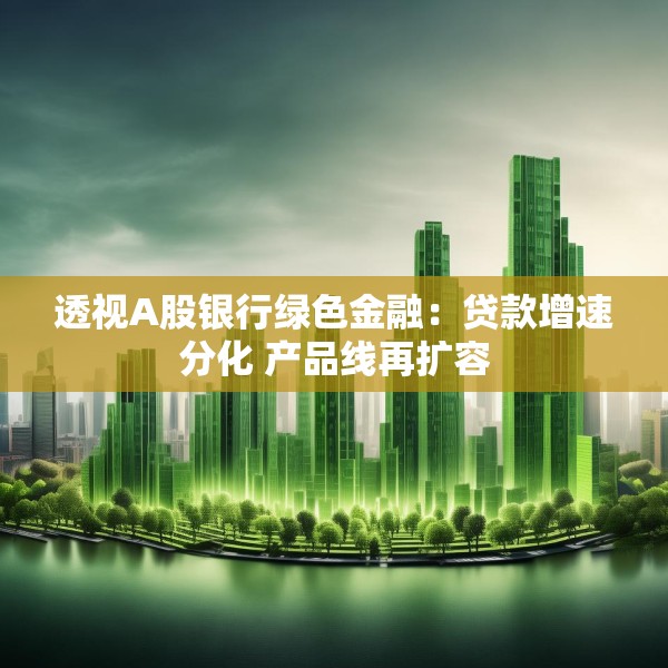 透视A股银行绿色金融：贷款增速分化 产品线再扩容