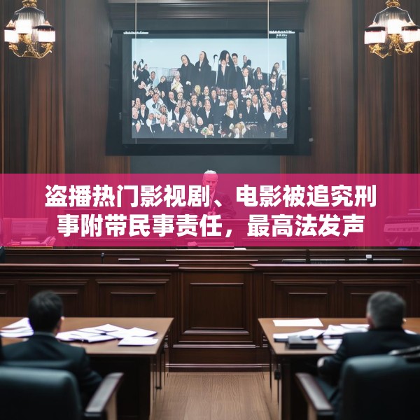 盗播热门影视剧、电影被追究刑事附带民事责任，最高法发声