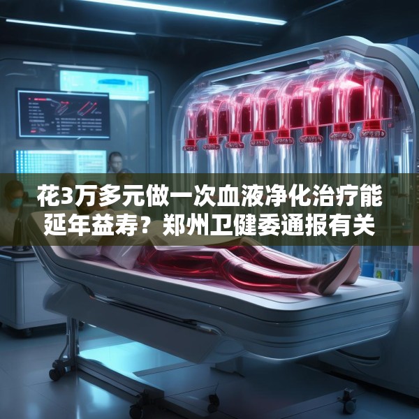 花3万多元做一次血液净化治疗能延年益寿？郑州卫健委通报有关查处情况