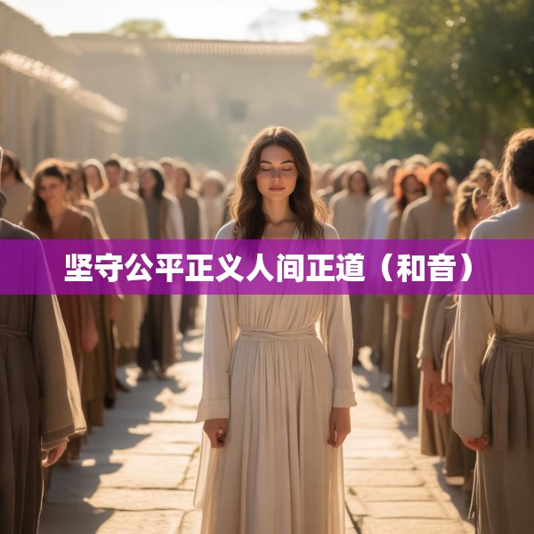 坚守公平正义人间正道（和音）