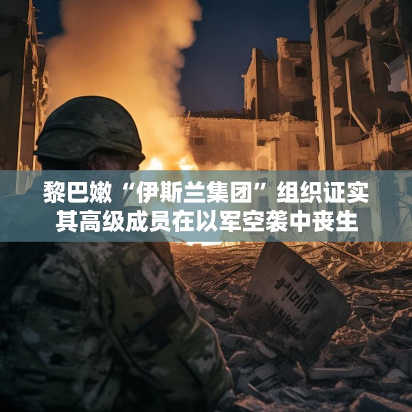 黎巴嫩“伊斯兰集团”组织证实其高级成员在以军空袭中丧生