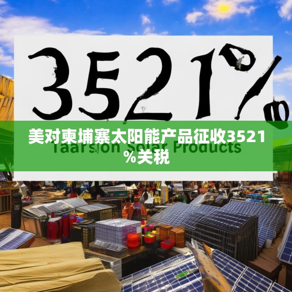 美对柬埔寨太阳能产品征收3521%关税