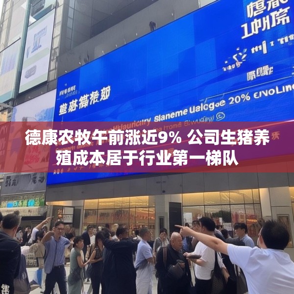 德康农牧午前涨近9% 公司生猪养殖成本居于行业第一梯队