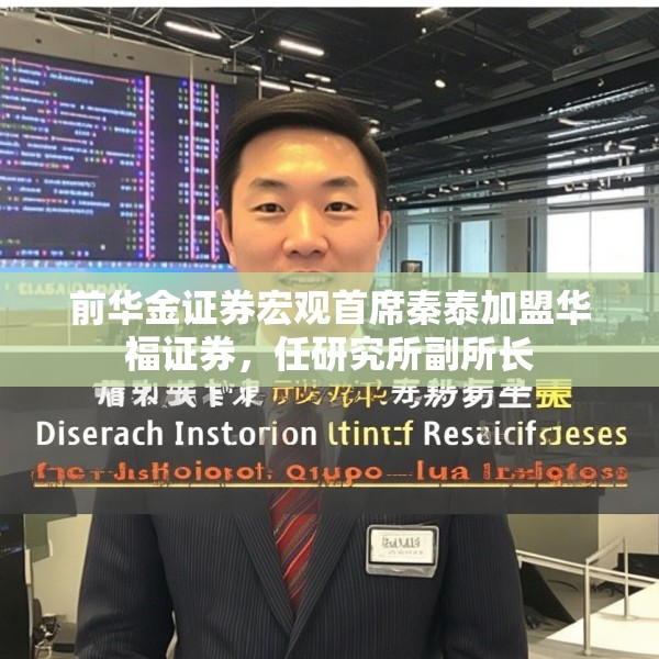 前华金证券宏观首席秦泰加盟华福证券，任研究所副所长
