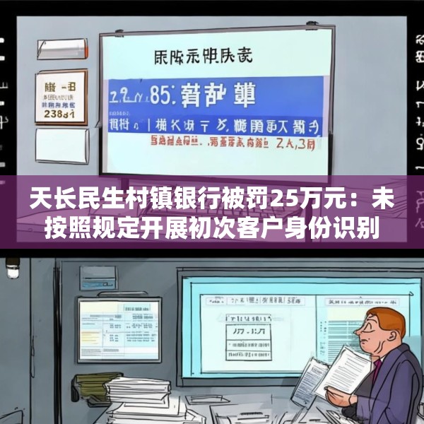 天长民生村镇银行被罚25万元：未按照规定开展初次客户身份识别