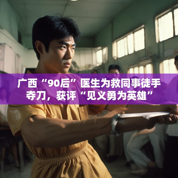 广西“90后”医生为救同事徒手夺刀，获评“见义勇为英雄”