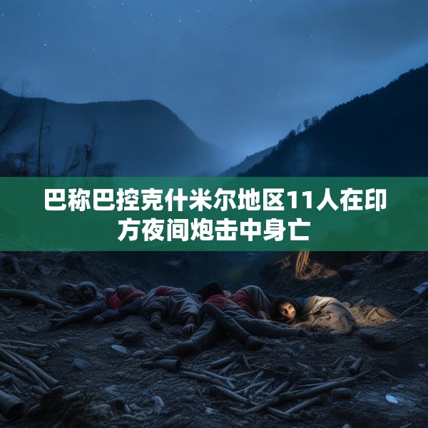 巴称巴控克什米尔地区11人在印方夜间炮击中身亡