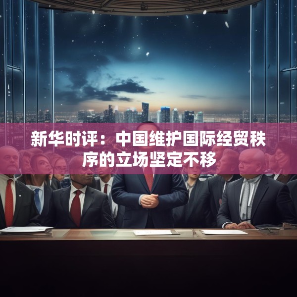 新华时评：中国维护国际经贸秩序的立场坚定不移