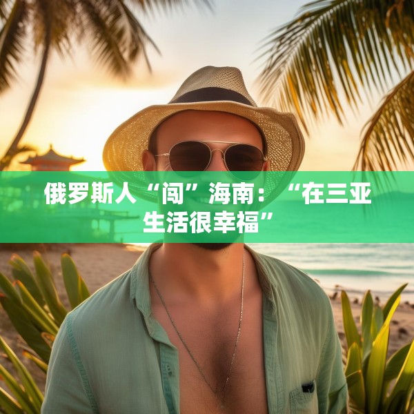 俄罗斯人“闯”海南：“在三亚生活很幸福”