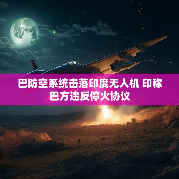 巴防空系统击落印度无人机 印称巴方违反停火协议