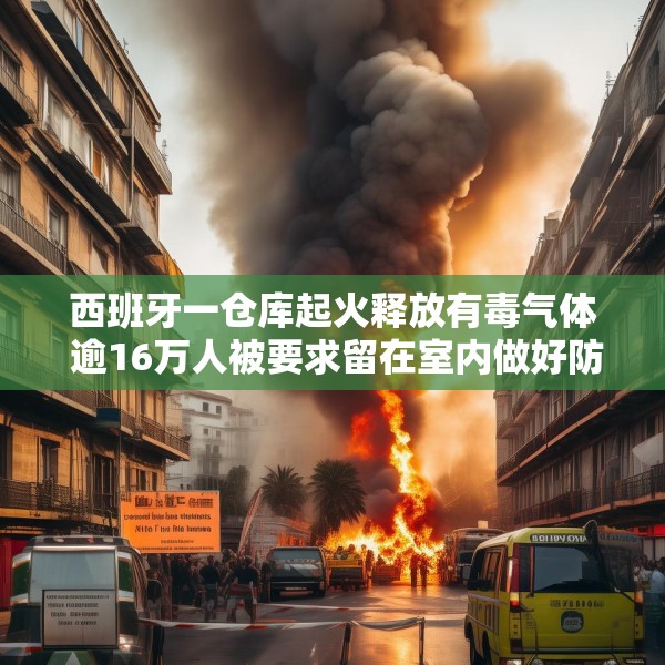 西班牙一仓库起火释放有毒气体 逾16万人被要求留在室内做好防护