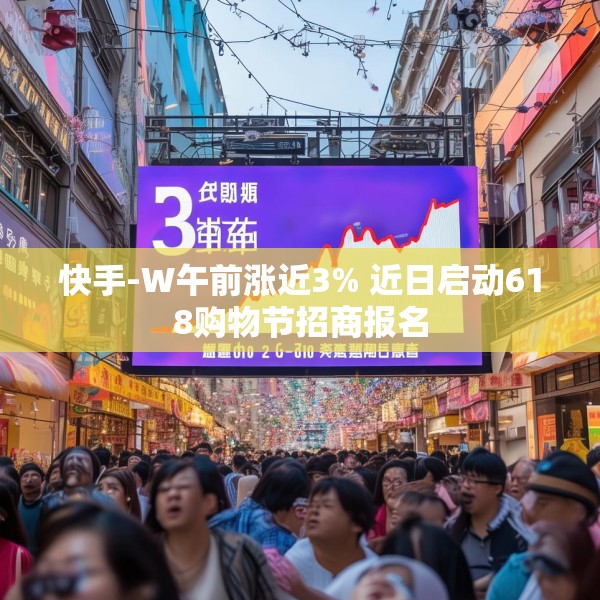 快手-W午前涨近3% 近日启动618购物节招商报名