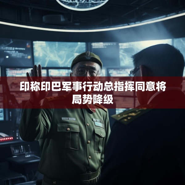 印称印巴军事行动总指挥同意将局势降级
