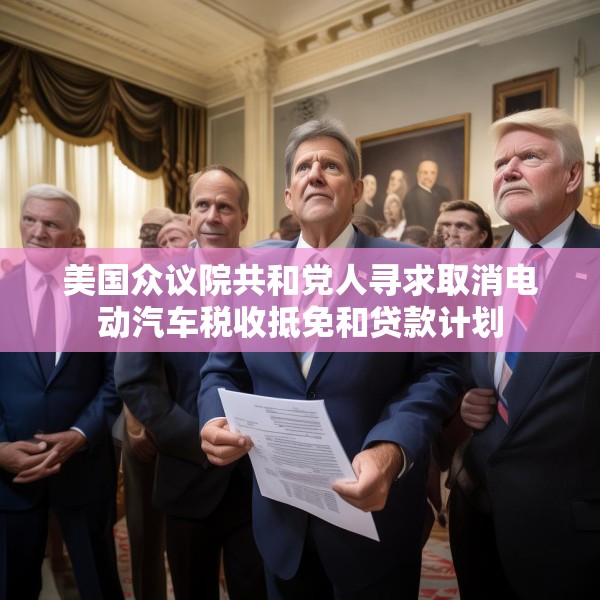 美国众议院共和党人寻求取消电动汽车税收抵免和贷款计划