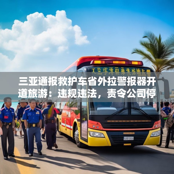 三亚通报救护车省外拉警报器开道旅游：违规违法，责令公司停业整顿
