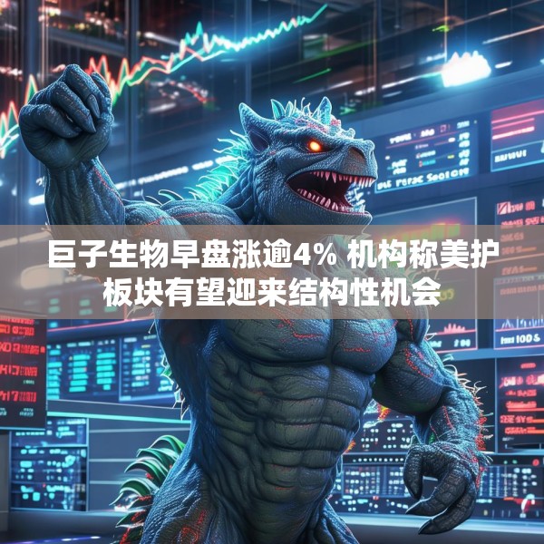 巨子生物早盘涨逾4% 机构称美护板块有望迎来结构性机会