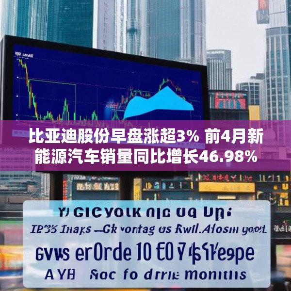 比亚迪股份早盘涨超3% 前4月新能源汽车销量同比增长46.98%