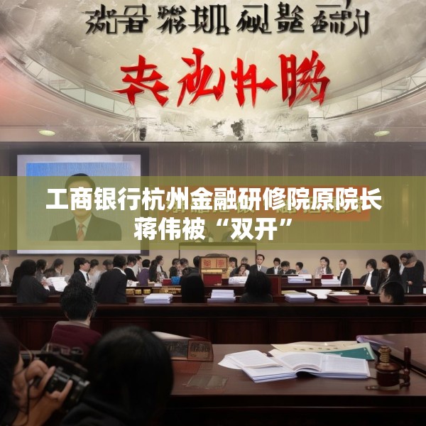 工商银行杭州金融研修院原院长蒋伟被“双开”