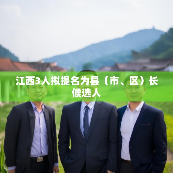 江西3人拟提名为县（市、区）长候选人