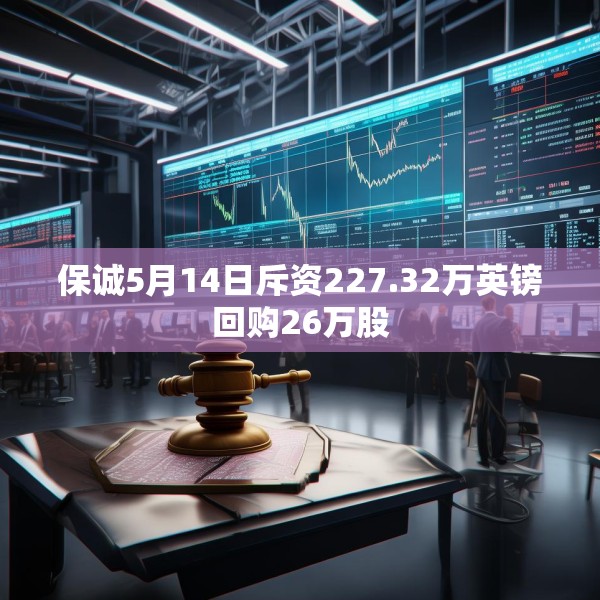 保诚5月14日斥资227.32万英镑回购26万股