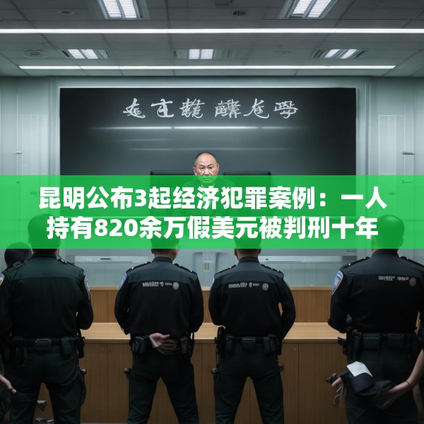 昆明公布3起经济犯罪案例：一人持有820余万假美元被判刑十年