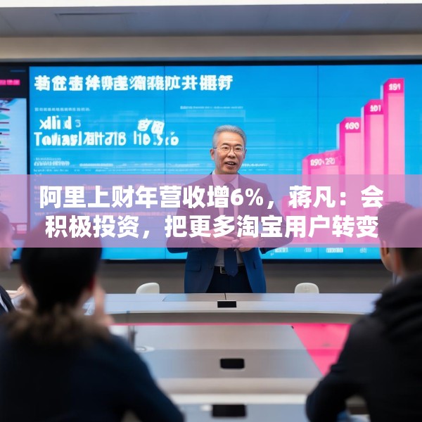 阿里上财年营收增6%，蒋凡：会积极投资，把更多淘宝用户转变成即时零售用户