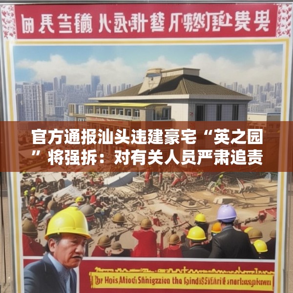 官方通报汕头违建豪宅“英之园”将强拆：对有关人员严肃追责问责
