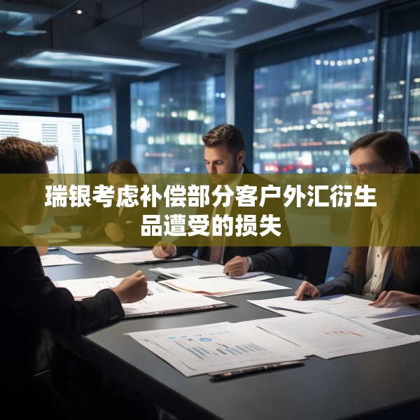 瑞银考虑补偿部分客户外汇衍生品遭受的损失