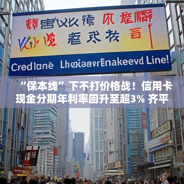 “保本线”下不打价格战！信用卡现金分期年利率回升至超3% 齐平消费贷限价